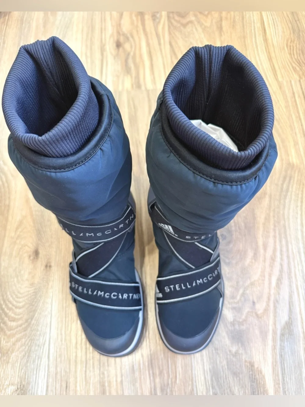 Adidas x Stella McCartney Winter Boots Size 6 Black Strap Snow Boots